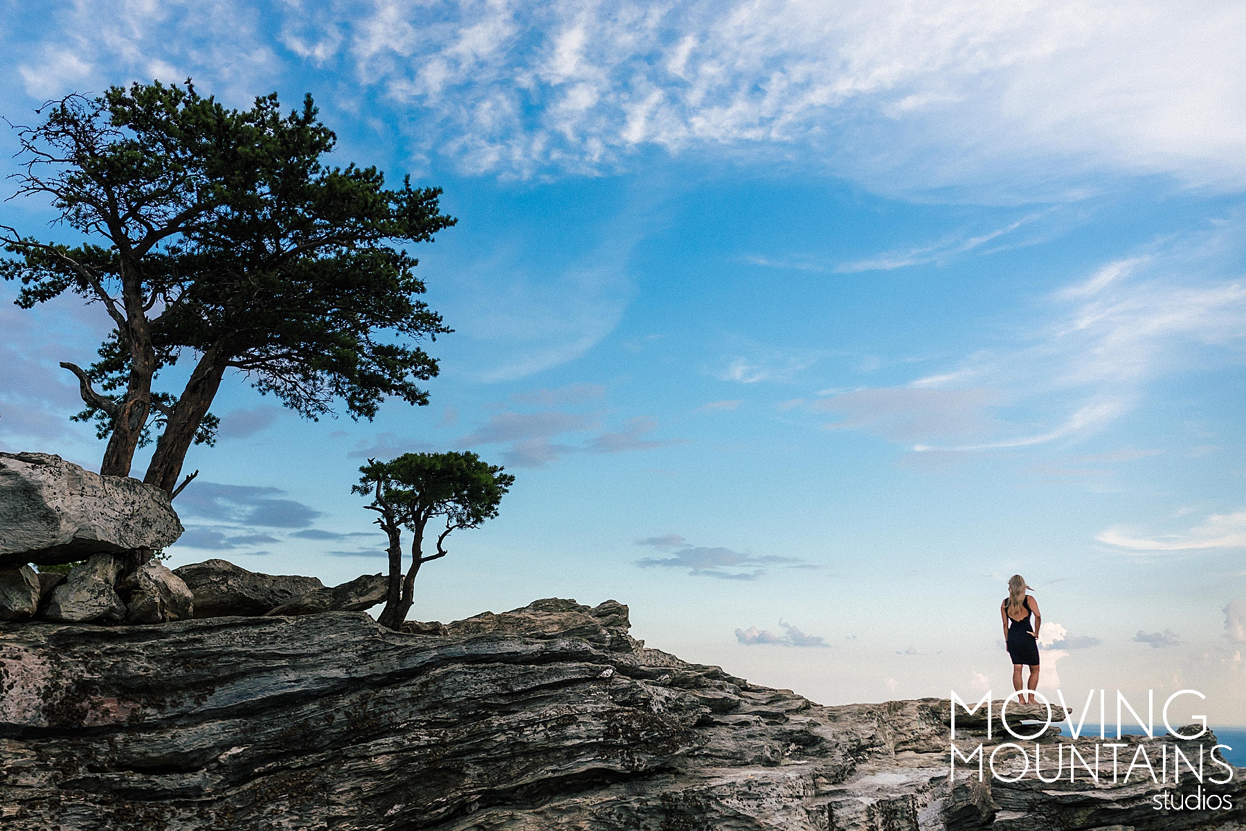 the hanging rock portrait session nc mountains